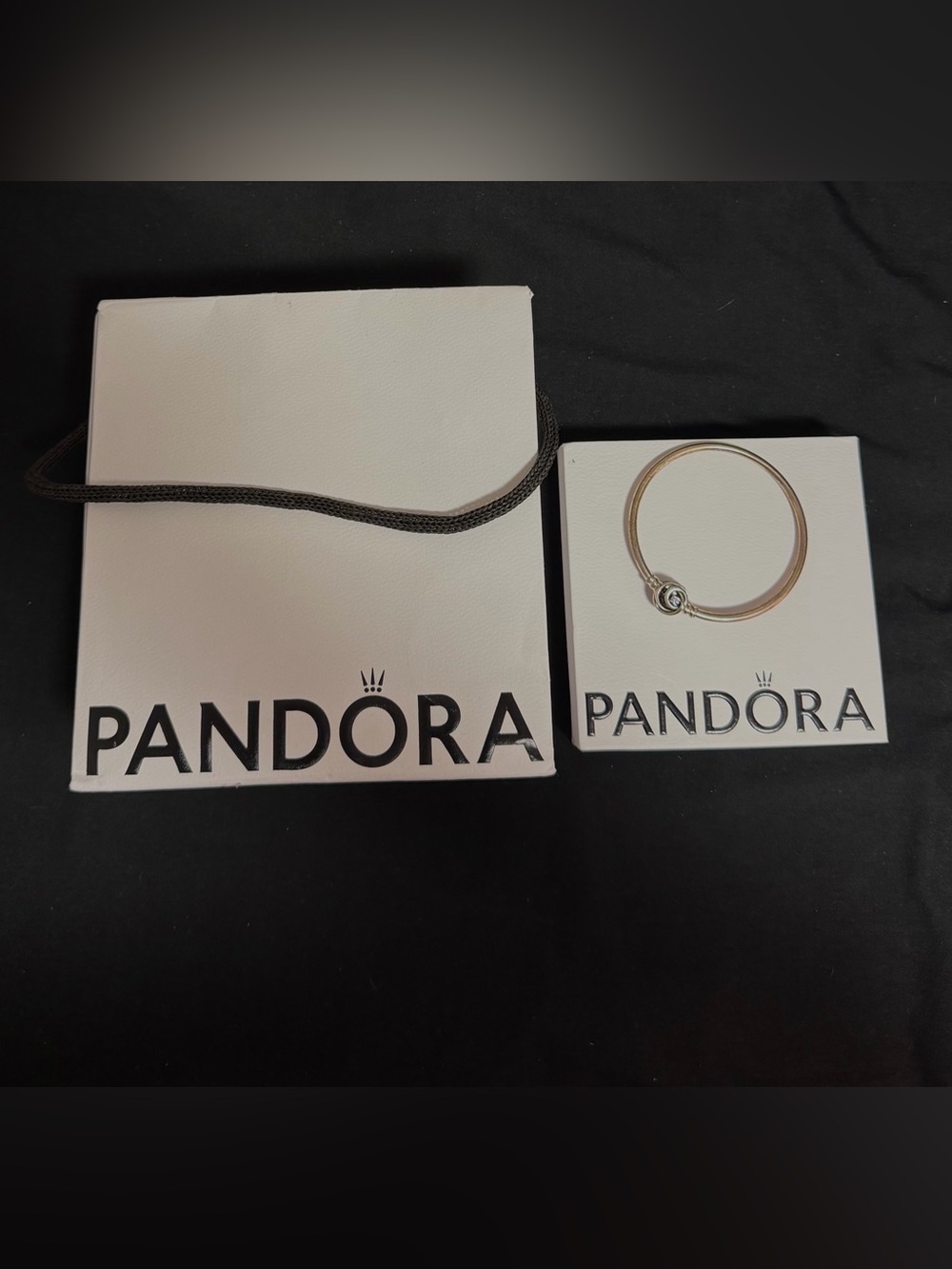 Pandora Rose Charm Bangle Bracelet